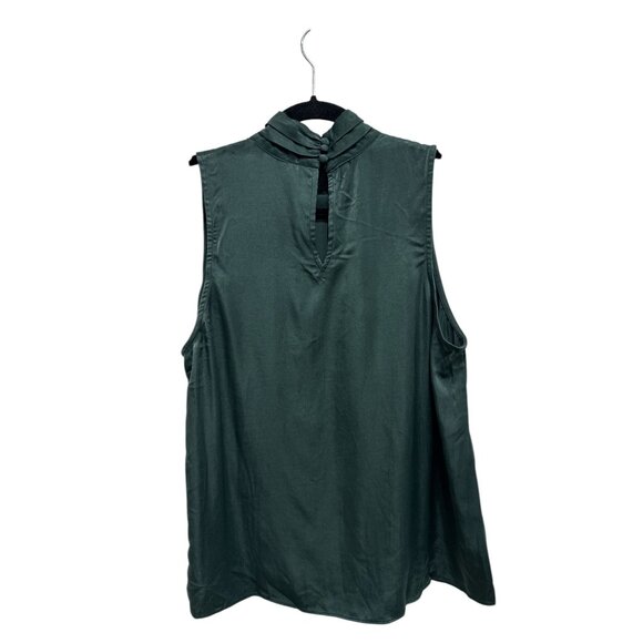 NINE BRITTON Women Green Blouse MEDIUM - Picture 2 of 4